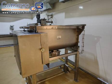 Misturador Ribbon Blender em ao inox para ps