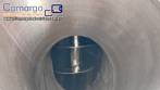 Silo de transferncia com rosca helicoidal transportadora inclinada em inox Maqinox