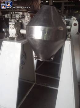 Misturador industrial duplo cone 50 litros