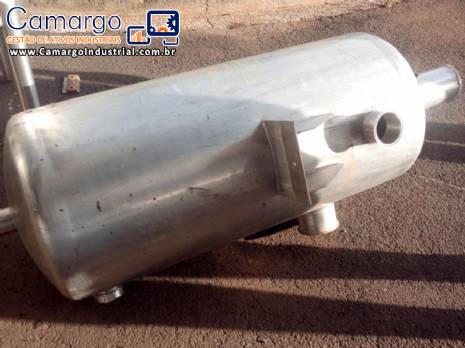 Tanque camisa simples em a�o inox