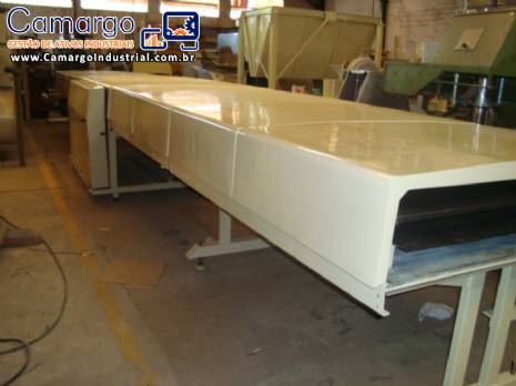 T�nel de resfriamento com 10 m de comprimento