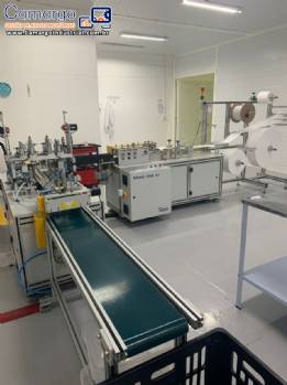 M�quina para produzir m�scaras cir�rgica Automatisa 60 m�scaras / minuto