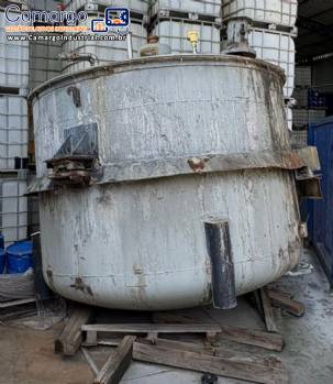 Misturador em a�o inox 10.000 litros e motor de 7,5 CV