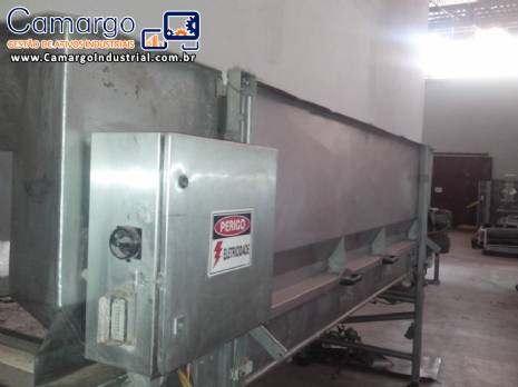 Tanque armazenador com esteira em a�o inox