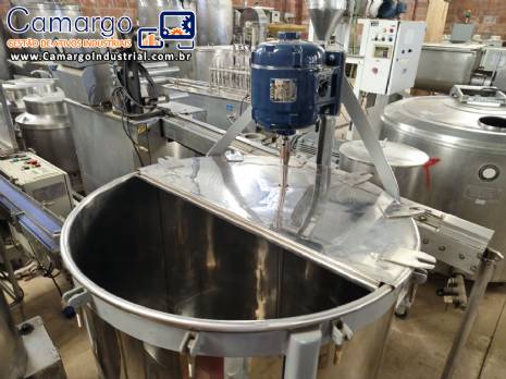 Tanque de agita��o inox 500 L