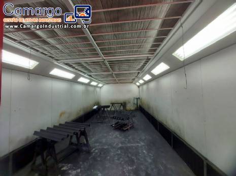 Cabine de pintura para produtos da linha moveleira