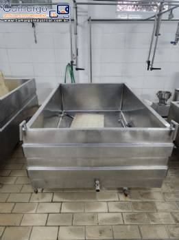 Tanque encamisado em ao inox para fabricao de queijos 1500 litros