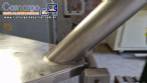 Rosca alimentadora transportadora helicoidal inclinada com silo receptor em a�o inox