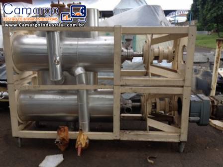 Cozinhador industrial para doces com raspador Cozinhador industrial para doces com raspador