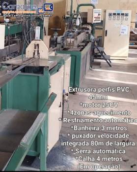 Extrusora para perfil de PVC com rosca de 45 mm IMACON Extrusora para perfil de PVC com rosca de 45 mm IMACON