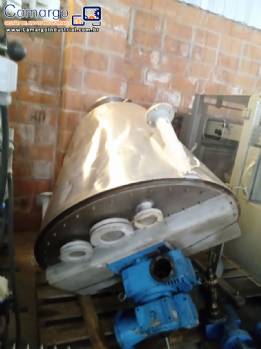 Misturador cônico vertical nauta encamisado conimix cone dryer Semco Misturador cônico vertical nauta encamisado conimix cone dryer Semco