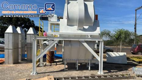 Misturador horizontal de pás interno em aço inox 1000 litros LIBRASIS Misturador horizontal de pás interno em aço inox 1000 litros LIBRASIS