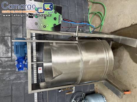 Tacho encamisado elétrico e gás em inox para doces geleias 250 litros Inoxmar Tacho encamisado elétrico e gás em inox para doces geleias 250 litros Inoxmar