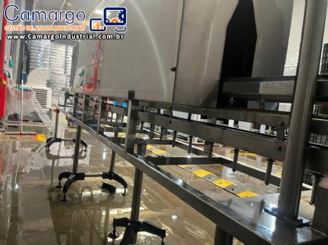 Túnel de secagem para garrafas frascos potes vasilhames com resistências Pamet Túnel de secagem para garrafas frascos potes vasilhames com resistências Pamet